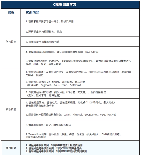 達(dá)內(nèi)人工智能·大模型課程大綱